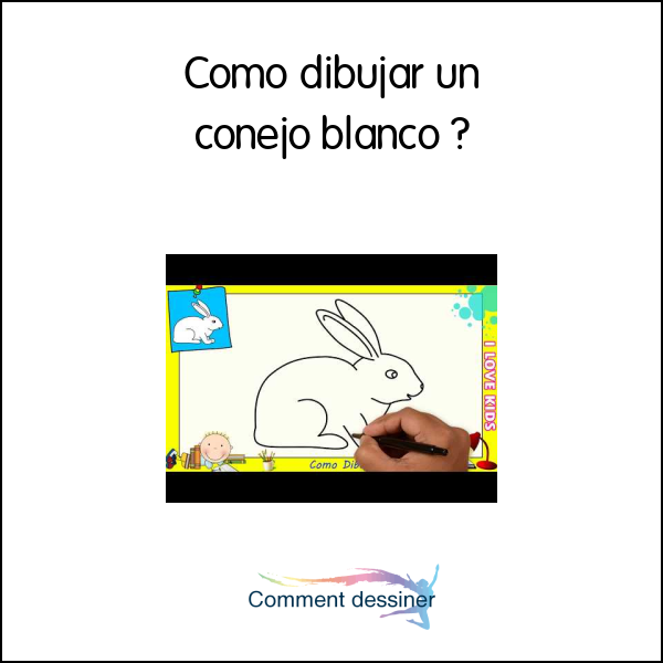 Como dibujar un conejo blanco